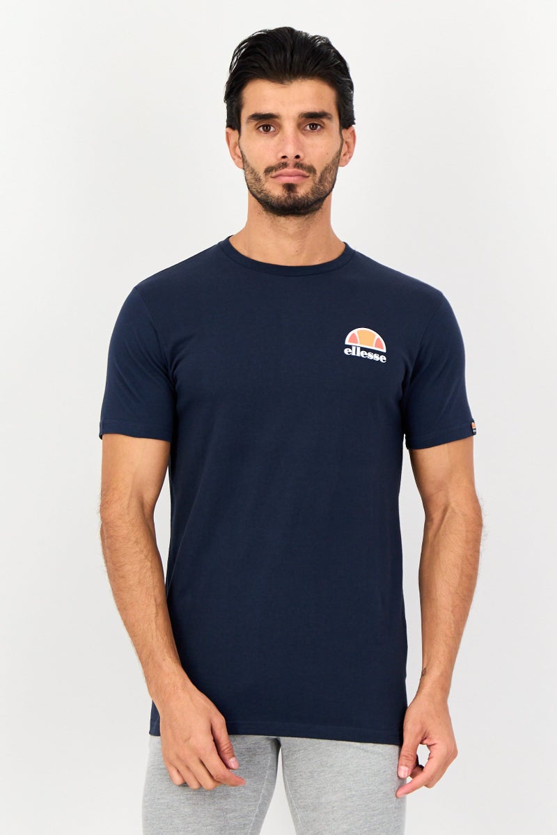 Ellesse Men Sportswear Fit Short Sleeves Outdoor T-Shirt, Navy - Image 1