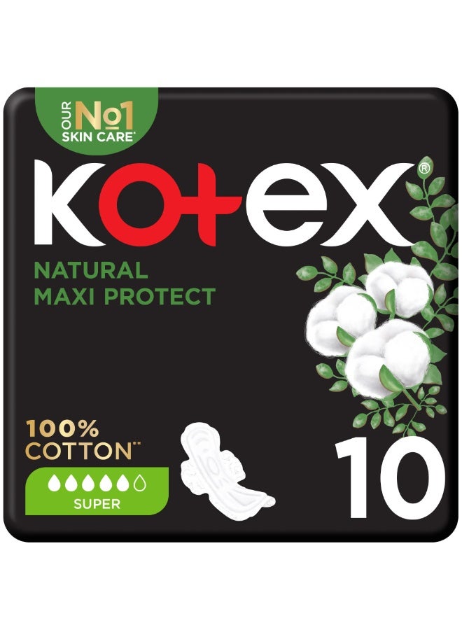 Natural Sanitary Pads Maxi Thick Super with Wings 26 Pads