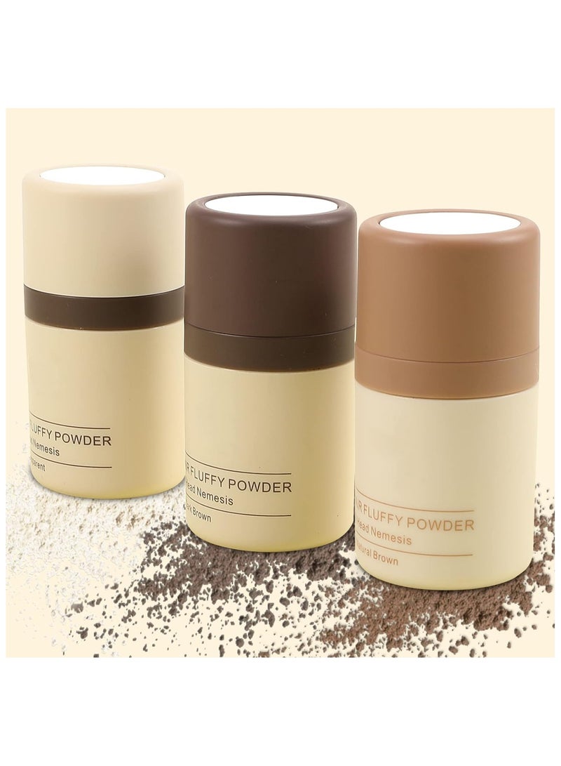 Hairline Powder, Instantly Conceals Hair Loss, Hair Powder for Thin Hair, Root Touch Up Powder Hair Shadow Cover Hair Loss Instantly, Hairline Powder for Women Men, Root Touch Up Hair Powder (Brown) - Image 3