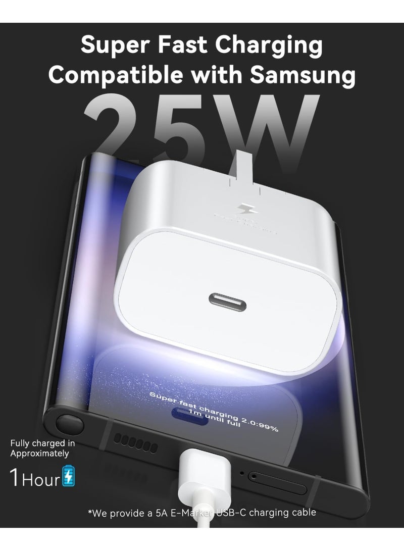 MUNTAQI 25W USB-C Fast Charger with PD 3.0 & PPS, Type-C Wall Charger Adapter for Samsung Galaxy S24/S23/S22/S21/S20/Note 20/10, iPhone 15/14/13/12 Series, Pixel, iPad, AirPods – Compact & Travel-Friendly - Image 5