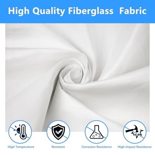 CASIFAVI Fiberglass Cloth,3 Yard Fiberglass Fabric 6oz E-Glass Plain Weave Repair Cloth for Surfboard,Boat,RC Plane,Pool,Repair Work(39.3 x 108'') - Image 3