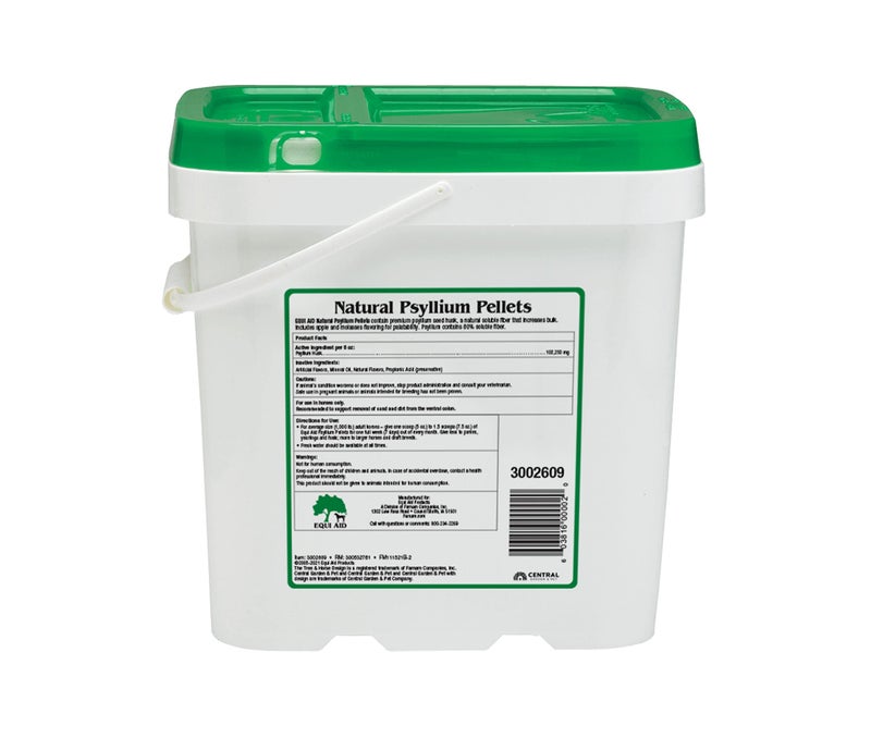 Farnam Equi Aid Natural Horse Psyllium Pellets Supplement, Supports Removal of Sand & Dirt From the Ventral Colon, 10 Pounds, 32 Scoops - Image 2
