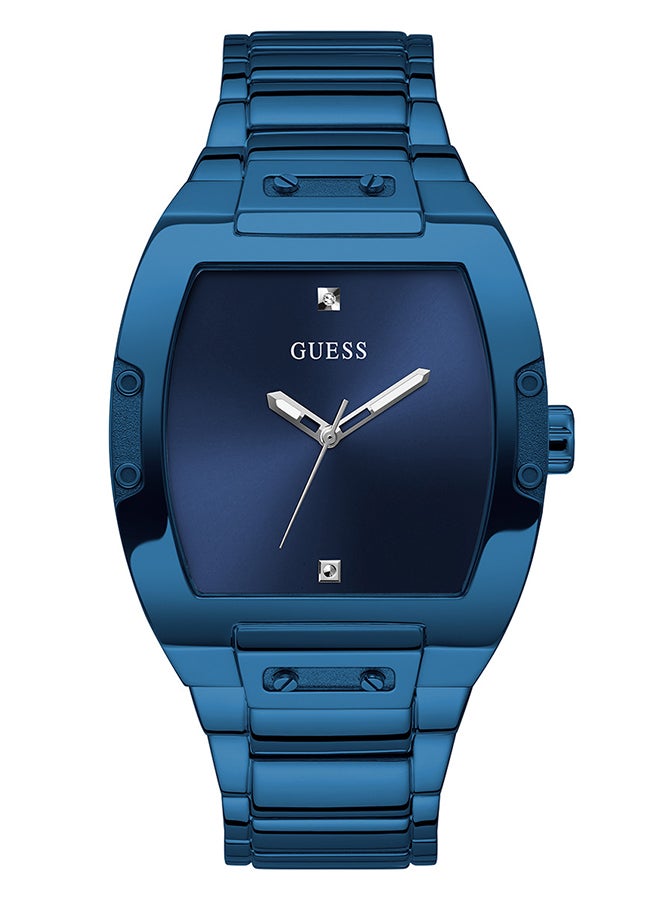 GUESS Men's Analog Tonneau Shape Stainless Steel Wrist Watch GW0387G4 - 43 Mm - Image 1