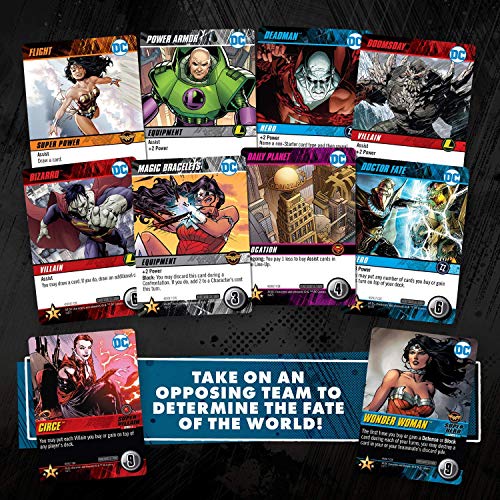 CRYPTOZOIC ENTERTAINMENT DC Deck-Building Game: Confrontations - Exciting 2v2 Format - Eight Iconic DC Characters to Play - Standalone, Compatible with Full DC Deck-Building Game Series - Image 3