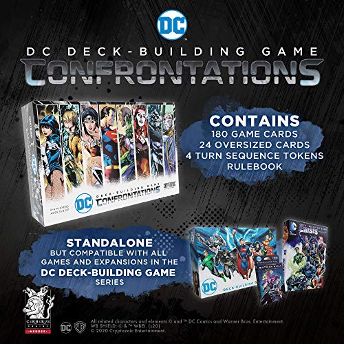 CRYPTOZOIC ENTERTAINMENT DC Deck-Building Game: Confrontations - Exciting 2v2 Format - Eight Iconic DC Characters to Play - Standalone, Compatible with Full DC Deck-Building Game Series - Image 5