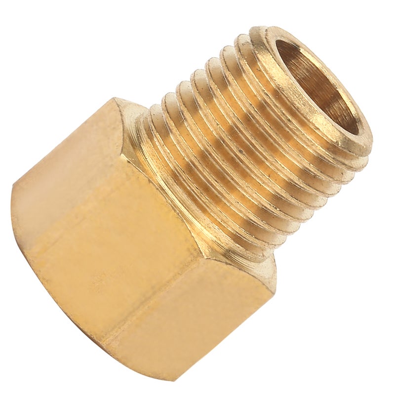 مُحول تثبيت أنابيب النحاس لمقاييس الضغط 1/4" BSPT ذكر إلى 1/4" NPT أنثى - Image 4