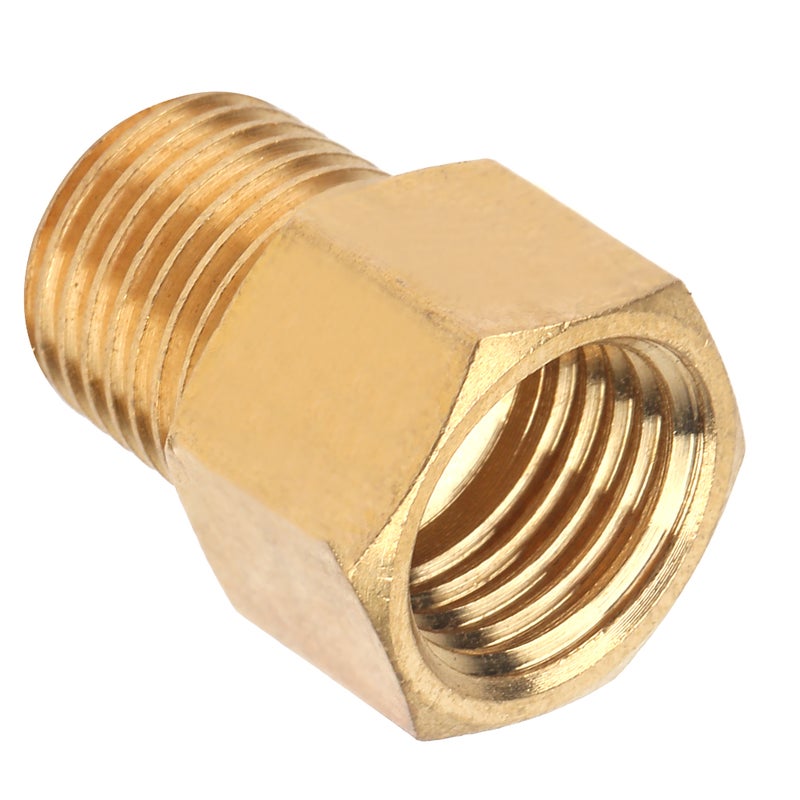 مُحول تثبيت أنابيب النحاس لمقاييس الضغط 1/4" BSPT ذكر إلى 1/4" NPT أنثى - Image 5