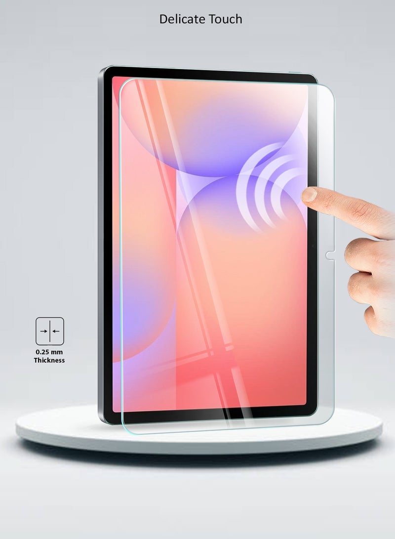 دبليو تيك سامسونج جالكسي تاب S10 لايت 5G 2025 (10.9 بوصة) سلسلة وتك بريميوم واقي شاشة زجاجي مقسى كامل حواف منحنية (TSGPCN) - شفاف - Image 4