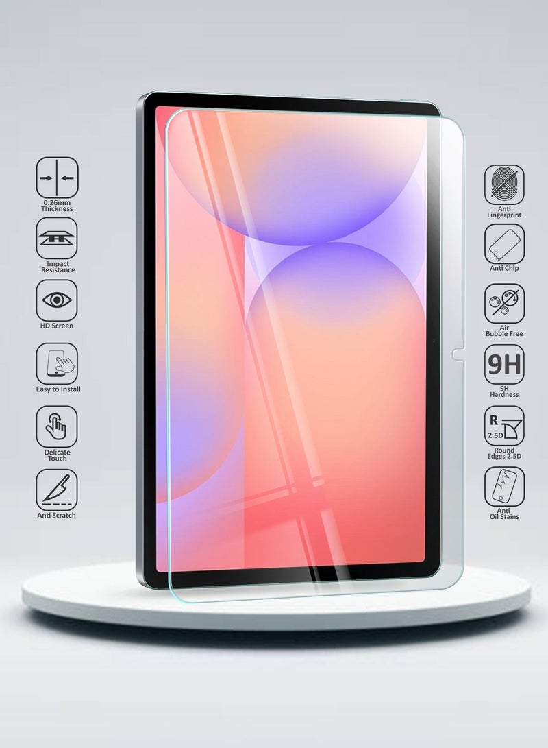 دبليو تيك سامسونج جالكسي تاب S10 لايت 5G 2025 (10.9 بوصة) سلسلة وتك بريميوم واقي شاشة زجاجي مقسى كامل حواف منحنية (TSGPCN) - شفاف - Image 2