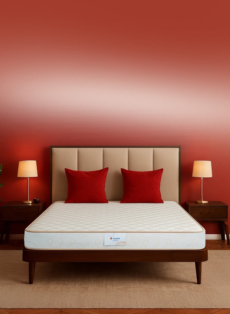 Sleepwell Utsav 2.0 | Resitec Foam | Twin Bed Size | Medium Firm | Neem Fresche Technology | Anti Sag Mattress (200L x 120W x 15H cm) - Image 1