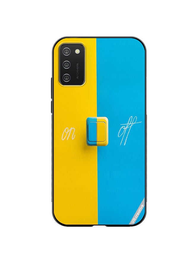 VR CREATIVE Protective Case Cover For Samsung Galaxy A02s On Off Design Multicolour - Image 1