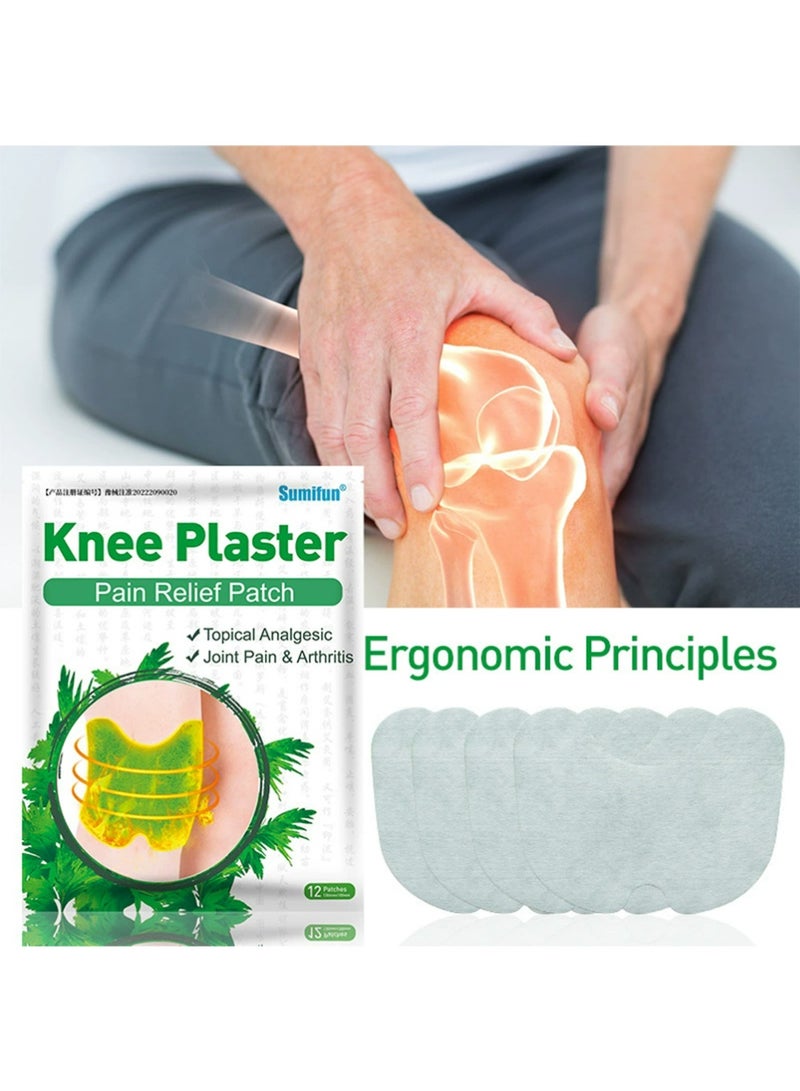 سوميفون 36PCS الركبة التخفيف التصحيح, الدودة الألم التخفيف التصحيحات, الصينية العشبية الطبيعية الركبة المفاصل الألم التخفيف التصحيح, التخفيف من الألم الحرارة التصحيحات, التخفيف السريع من الألم للركبة, الخصر, الظهر, الرقبة, الكتف - Image 3