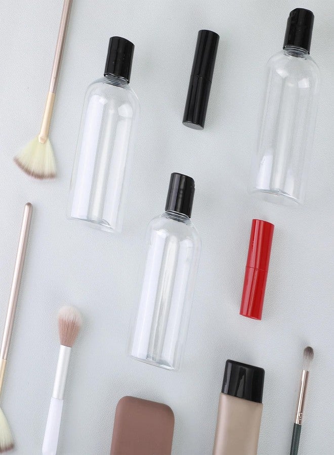 ايرينير مجموعة إيريناري من 30 زجاجة سفر سعة 8 أونصات مع غطاء قرص أسود، قابلة لإعادة التعبئة، مصنوعة من البلاستيك الشفاف، سهلة التفريغ، مناسبة للشامبو، وغسول الجسم، والكريم، واللوشن، والبلسم، والصابون السائل للجسم. - Image 4