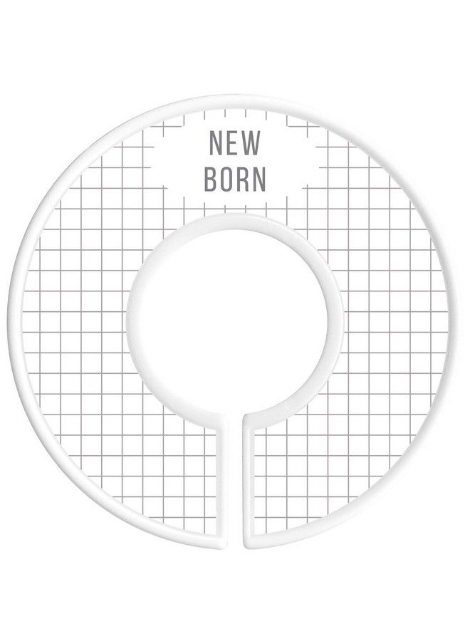 Delicush Baby Closet Size Dividers Light Grey 6 Nursery Organizers Stripe Neutral - Image 3