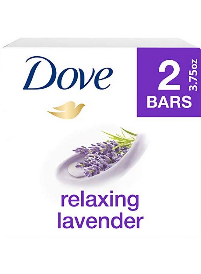 Dove Purely Pampering Beauty Bar For Softer Skin Relaxing Lavender More Moisturizing Than Bar Soap 3.75 Oz 2 Bars - Image 3