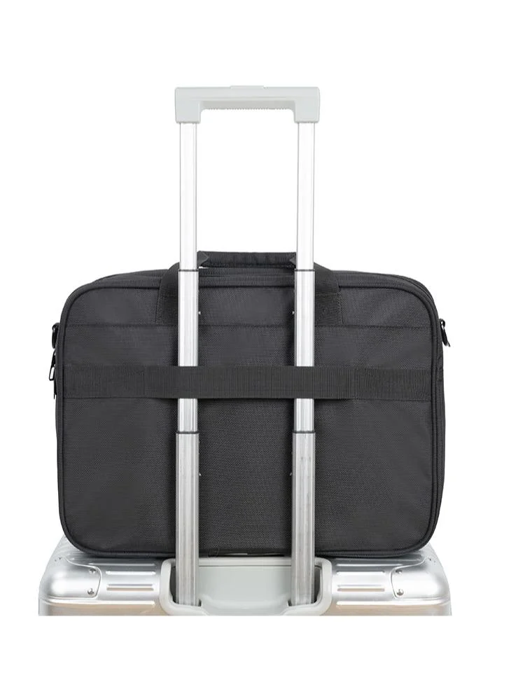 Cabinpro  premium laptop briefcase bag water resistant expandable unisex shoulder business bag with adjustable shoulder strap for men and women cp011 black for Men | Best Price UAE
