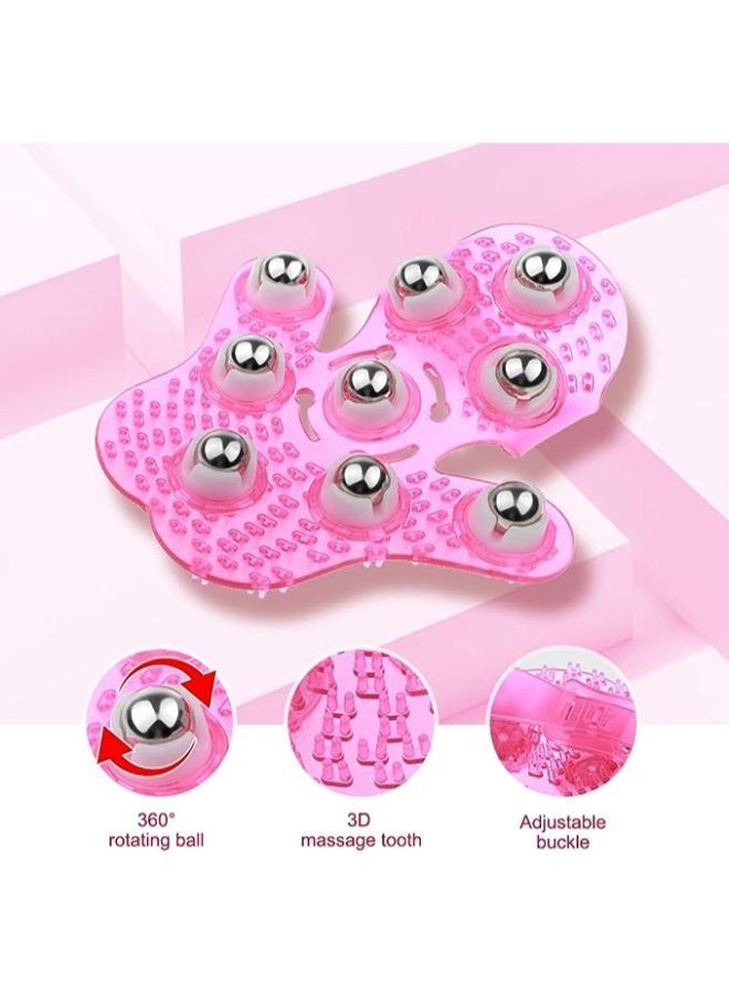 Generic Palm Shaped Massager Roller Ball Metal Rolling Ball Massage Body Hand Massager Beauty Massager Glove  - Image 1