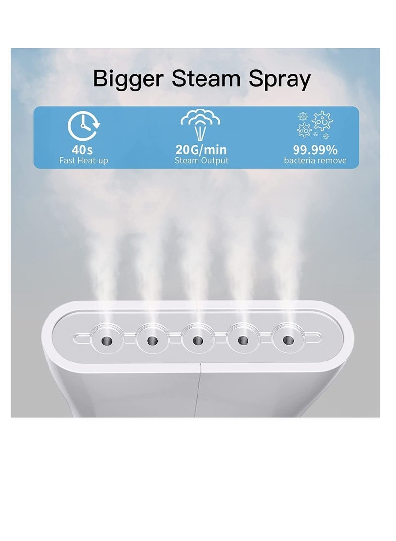 Captaintech Steamer for Clothes, Powerful Travel Steamer, Handheld Garment Steamer, Portable Fabric Steam Iron, Wrinkles Remover for Clothing - Image 3