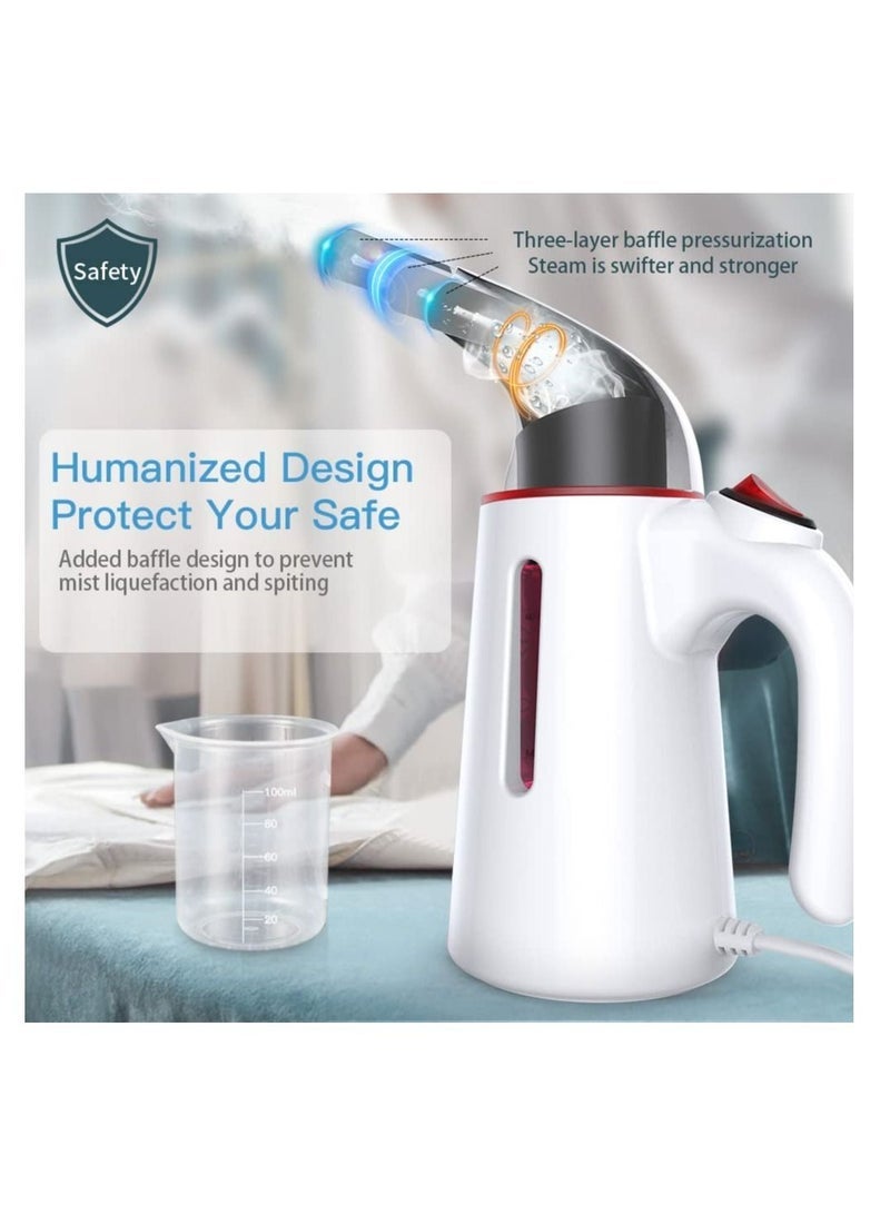 Captaintech Steamer for Clothes, Powerful Travel Steamer, Handheld Garment Steamer, Portable Fabric Steam Iron, Wrinkles Remover for Clothing - Image 4