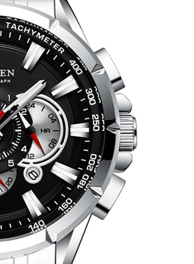 CURREN Curren 8363 Men's Quartz Watch, Stainless Steel, Black  - Image 5