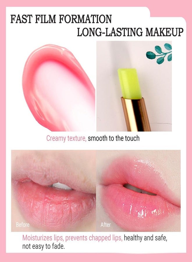 BINGBRUSH Peach Color Changing Lipstick,Moisturizer Long Lasting Lip Care Lip Balm Magic Lip Gloss Lip Tint Stain Gloss Set for Women (1pc Avocado) - Image 3