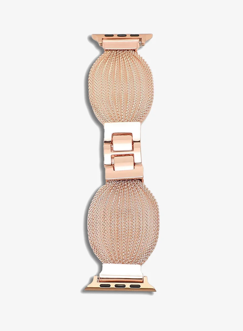 Haute Sauce  Solid Stainless Steel Apple Watch Strap For Women | 38mm/40mm/41mm for Women | Best Price UAE