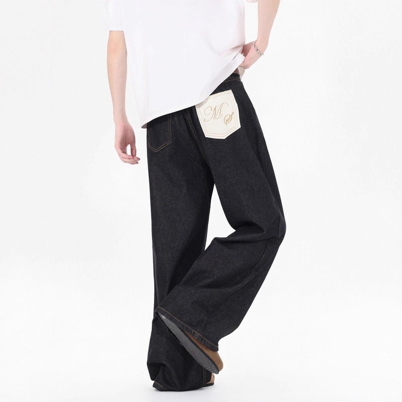 Unisex Classic Denim Jeans Loose Fit Daily Outdoor Wear - Image 2