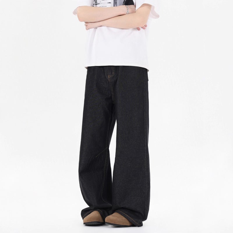 Unisex Classic Denim Jeans Loose Fit Daily Outdoor Wear - Image 4