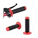 Bittwee 2PCS Motorcycle Hand Grip 78 22mm 24mm Left Right Rubber Motorbike Pillow Thruster Grips AntiSlip Racing Handlebar Grips Universal for Motocross Scooter Dirt Bike RedBlack - Image 2