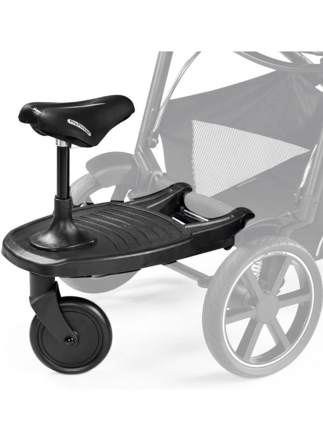 Peg Perego Ride with Me Board-Accessory-Compatible with Veloce & Vivace Strollers Black