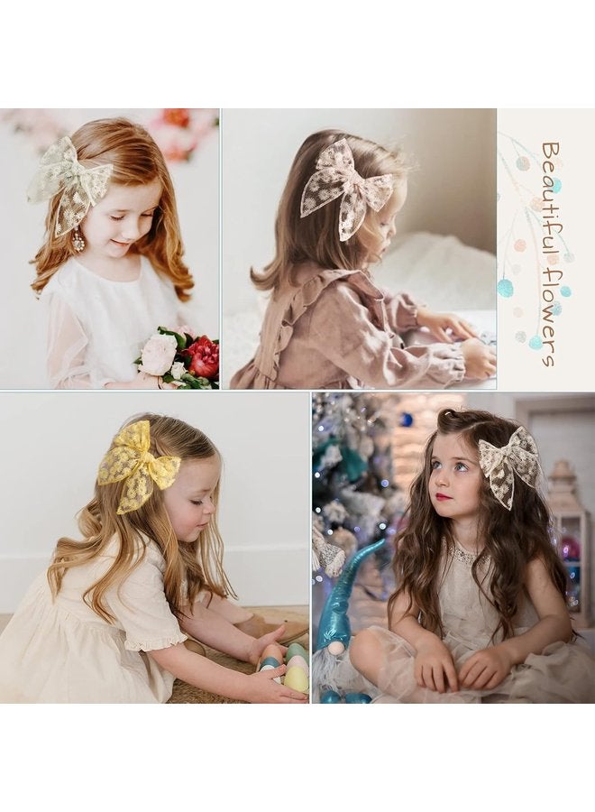 أوزيغالور 7 قطع أقواس شعر كبيرة خرافية مع مشابك، صناعة يدوية محايدة للبنات والأطفال الصغار والأطفال والمراهقين. - Image 3