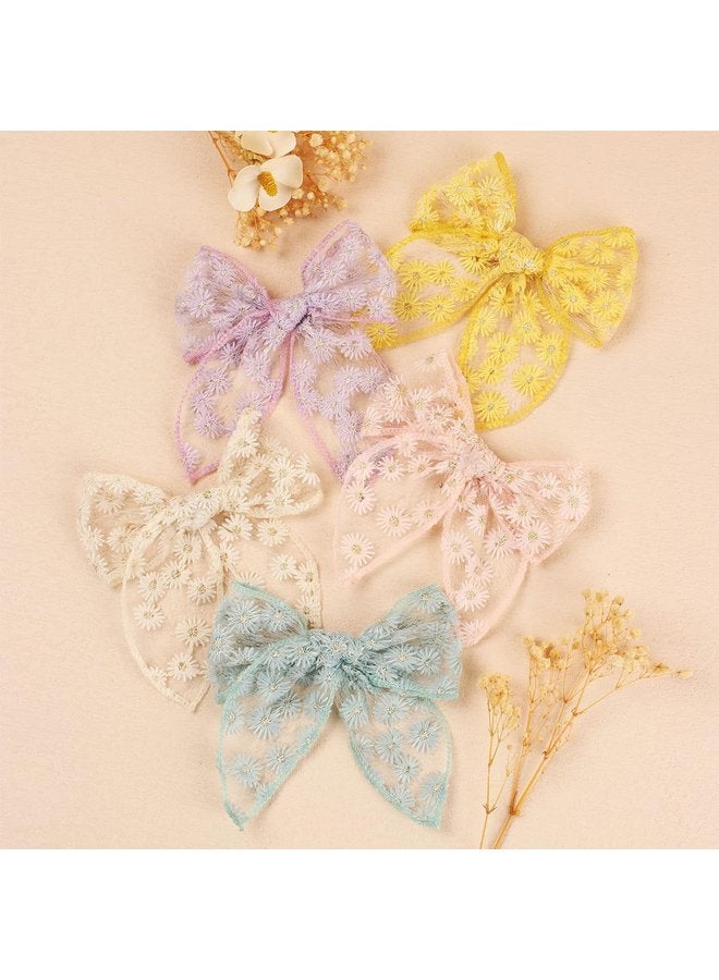 أوزيغالور 7 قطع أقواس شعر كبيرة خرافية مع مشابك، صناعة يدوية محايدة للبنات والأطفال الصغار والأطفال والمراهقين. - Image 5