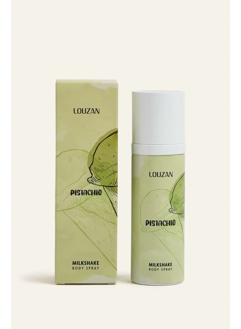 Louzan Louzan Pistachio Milkshake Body Spray 100ml – Pistachio, Raspberry & Tonka Bean Gourmand Fragrance