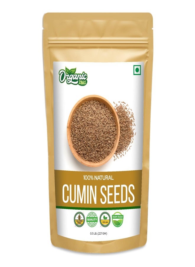 ORGANIC ZING بذور كمون زنج العضوية (227 غ / 8 أونصة) - كمون ممتاز صالح للأكل، مثالي للطبخ والتتبيل والطهي اليومي - Image 1