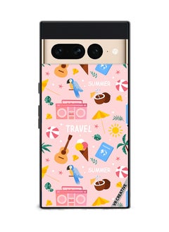 Protective Case Cover For Google Pixel 7 Pro Summer Season Pattern Design Multicolour