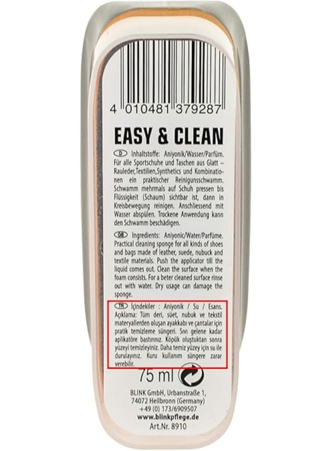 Blink Sport Trainers Cleaning Sponge – All-in-One Shoe Cleaner Kit for Leather, Whites, Nubuck & Fabric Sneakers - Image 3