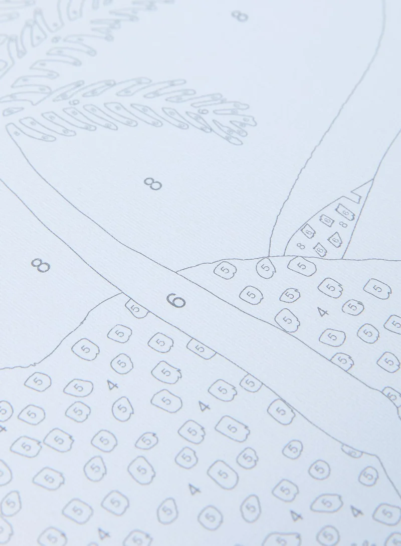 Typo Stretch Canvas Paint By Numbers 30 X 30