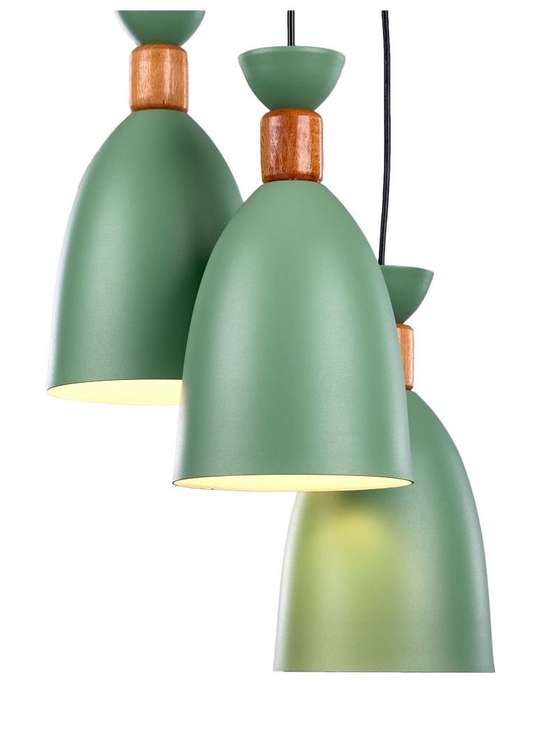 NAGAFA SHOP Modern three green chandelier 3M2GN  - Image 2