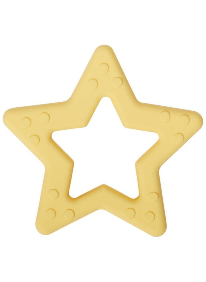 C.R. Gibson C.R. Gibson 100% Food Grade Silicone Star Baby Teether for Infants, 2.75" x 4.25", Multicolor  - Image 1