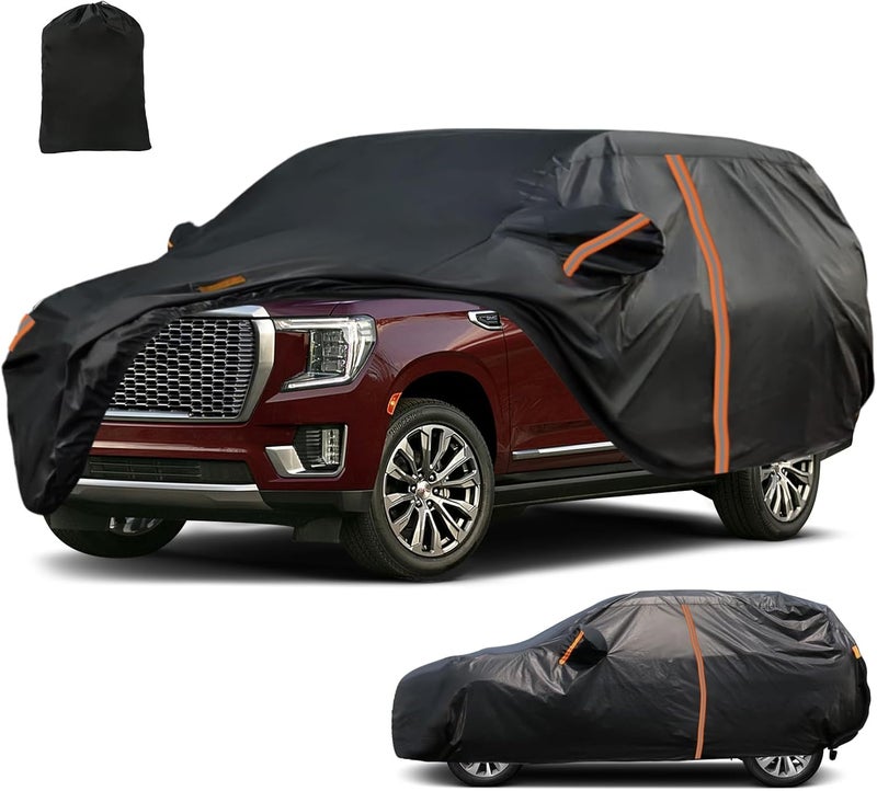 JAOGAUS غطاء سيارة SUV مقاوم للماء لسيارة GMC Yukon XL/GMC Denali (2004-2025) مع باب بسحاب وميزات مقاومة للرياح - Image 1