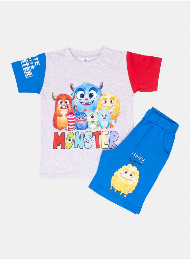 Papillon - Monster Boys Pyjama with shorts - Image 1