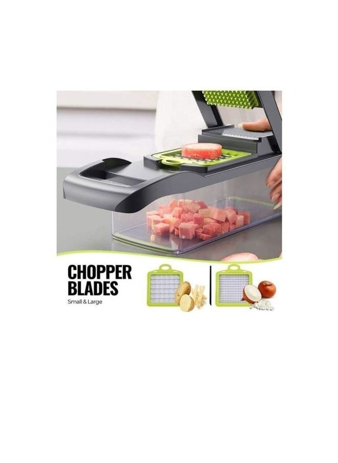 vesus - Vegetable Chopper 16 In 1 Multifunctional Vegetable Slicer Onion Mincer Chopper Vegetable Chopper Cutter Dicer Salad Potato Carrot Garlic Egg Separator - Image 1