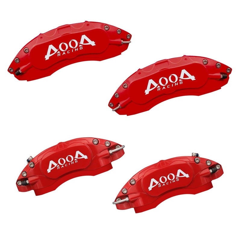 AOOA Caliper Covers Red Brake and White Characters Covers Fits Chevrolet Camaro 20162020front and rear