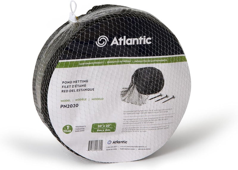 Atlantic Water Gardens PN2020 Heavy-Duty Pond Net Stakes, 20-Feet by 20-Feet - Image 1