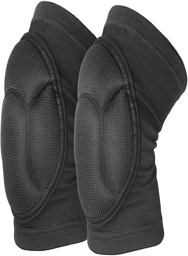 TTRCB 1 Pair Thick Sponge Knee Pads Sleeves Guard Collision Avoidance Sport Protective Kneepad Antislip Skate Soccer Football Volleyball Basketball Cycling Knee Brace Support for Men Women Teens - Image 1