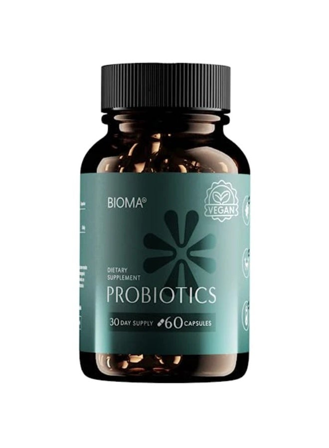 Bioma BIOMA Probiotics for Digestive Health, 3-in-1 Probiotics, Prebiotics & Postbiotics, 60 Capsules, Synbiotic Formula, Supports Gut Balance & Immune Function - Image 1