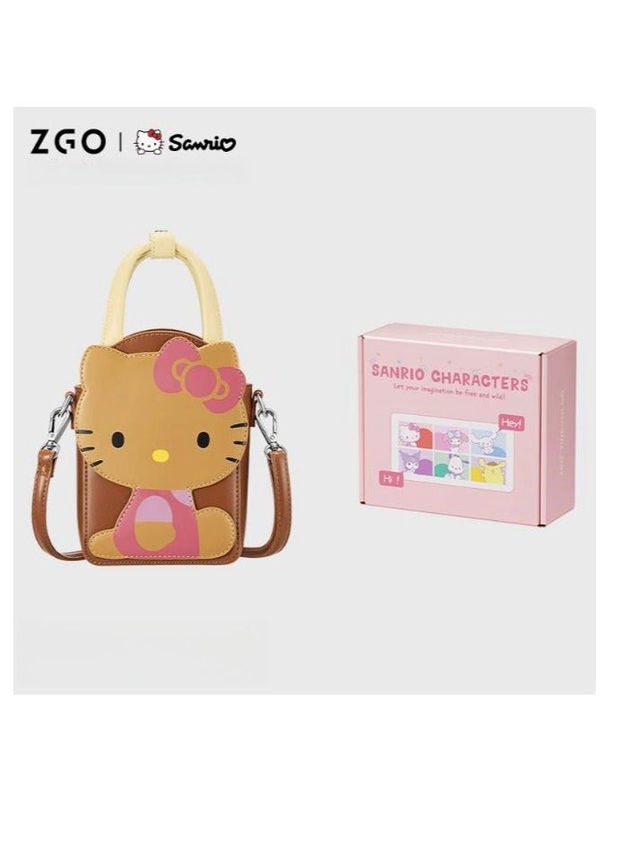 ZGO Compact And Lightweight Cartoon White Crossbody Handbag - Image 1