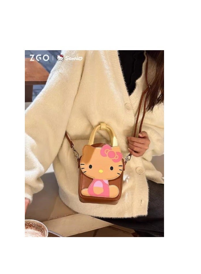 ZGO Compact And Lightweight Cartoon White Crossbody Handbag - Image 2