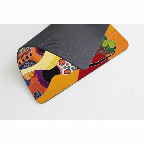 Mugod African Women Mouse Pad Four Sexy African Womens with Beautiful Dress Dance Mouse Mat Non-Slip Rubber Base Mousepad for Computer Laptop PC Gaming Working Office & Home 9.5x7.9 Inch - Image 3