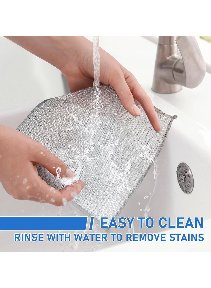 10PCS set of dishwashing cloths, kitchen towels, cleaning tools, super strong stain and oil stains removal - Image 5